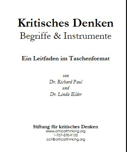 Kritisches Denken Begriffe & Instrumente